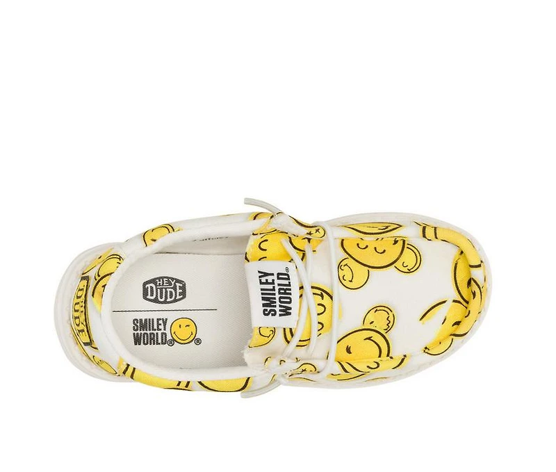 Kids' HEYDUDE Little Kid & Big Wally Smiley Casual Shoes