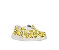 Kids' HEYDUDE Toddler Wally Smiley Casual Shoes