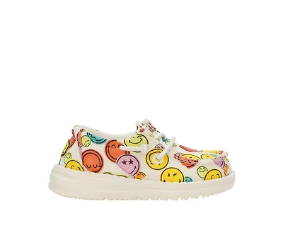 Girls' HEYDUDE Toddler Wendy Smiley Casual Shoes