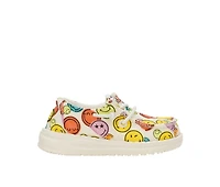Girls' HEYDUDE Toddler Wendy Smiley Casual Shoes