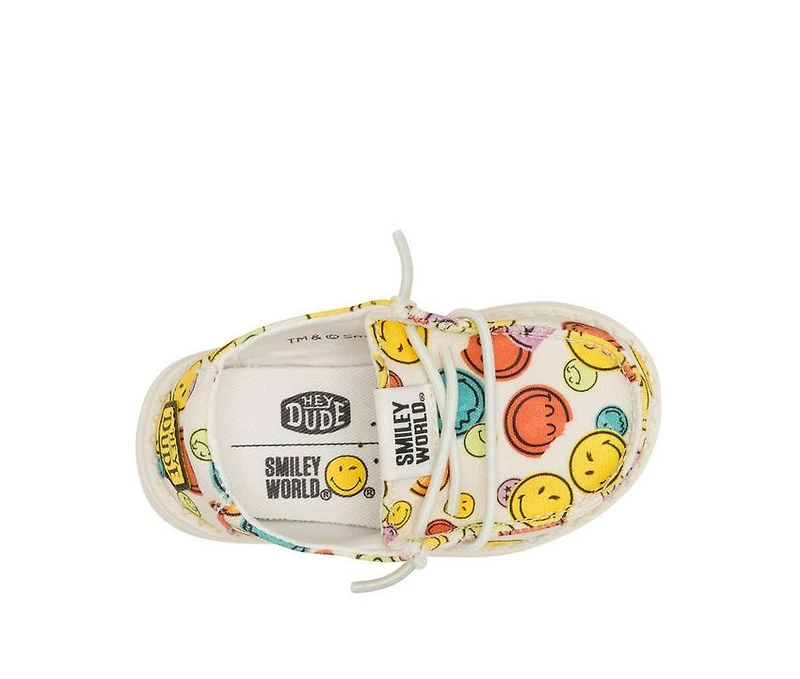 Girls' HEYDUDE Toddler Wendy Smiley Casual Shoes