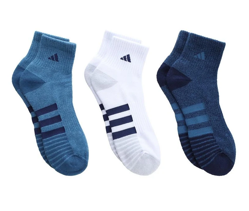 Adidas Men's 3 Pair Cushioned 3.0 Quarter Socks