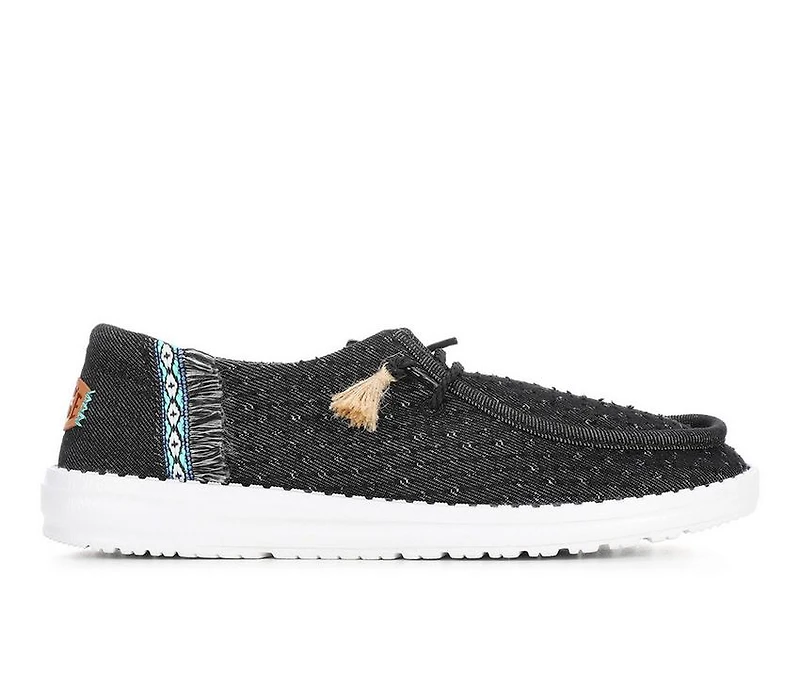 Women's HEYDUDE Wendy Perf Canvas Casual Shoes