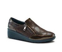 Women's Flexus Concha Wedge Slip On Shoes