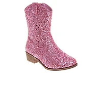 Girls' Kensie Girl Little & Big Kid Morgan Glitter Western Boots