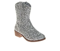 Girls' Kensie Girl Little & Big Kid Morgan Glitter Western Boots