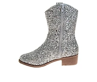 Girls' Kensie Girl Little & Big Kid Morgan Glitter Western Boots
