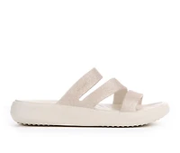 Women's Crocs Getaway Glitter Strappy Sandals