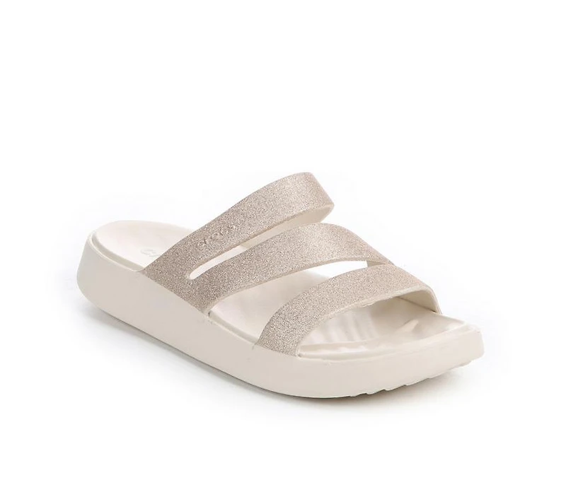 Women's Crocs Getaway Glitter Strappy Sandals