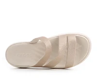 Women's Crocs Getaway Glitter Strappy Sandals