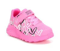 Girls' Skechers Street Toddler Uno Lite Heart Sneakers