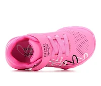 Girls' Skechers Street Toddler Uno Lite Heart Sneakers