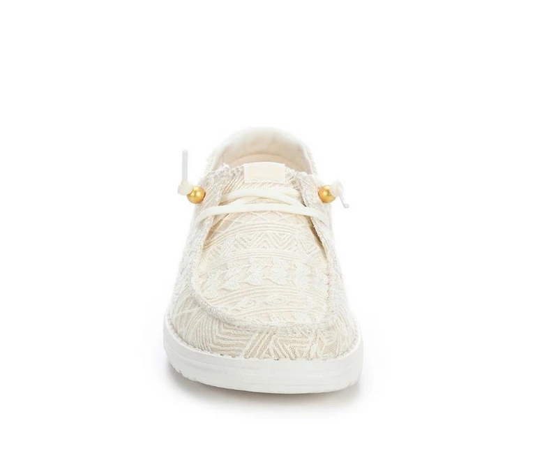Women's HEYDUDE Wendy Crochet Lace Casual Shoes