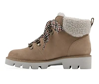 Women's White Mountain Gloving Lace Up Winter Booties