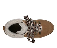 Women's White Mountain Gloving Lace Up Winter Booties