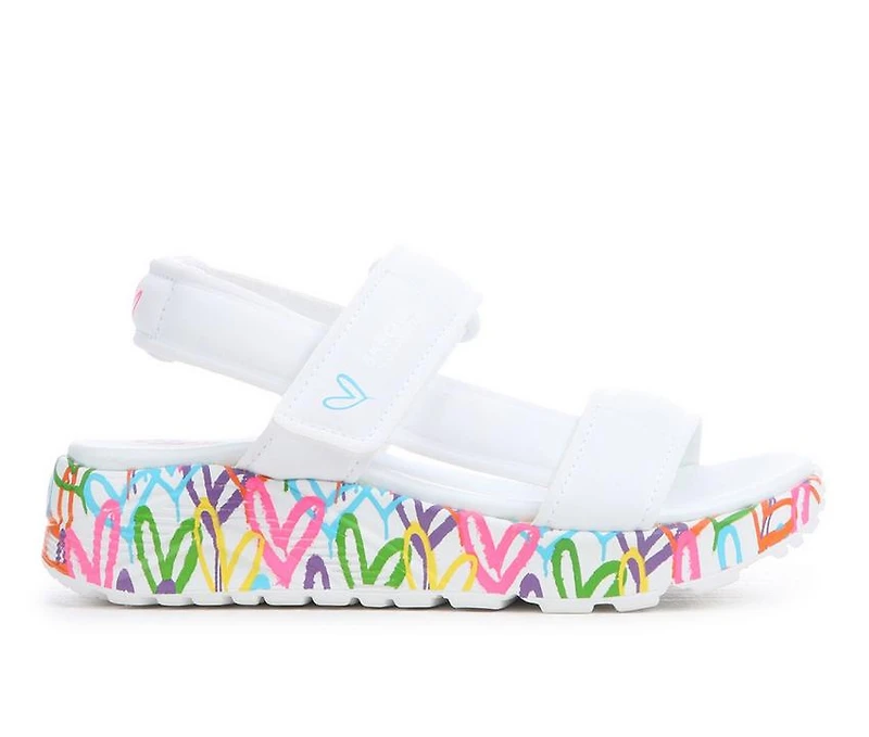 Girls' Skechers Street Little Kid & Big Uno Lite Goldcrown Sandals