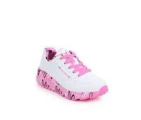 Girls' Skechers Street Little Kid & Big Uno Lite JGoldcrown Heart Sneakers