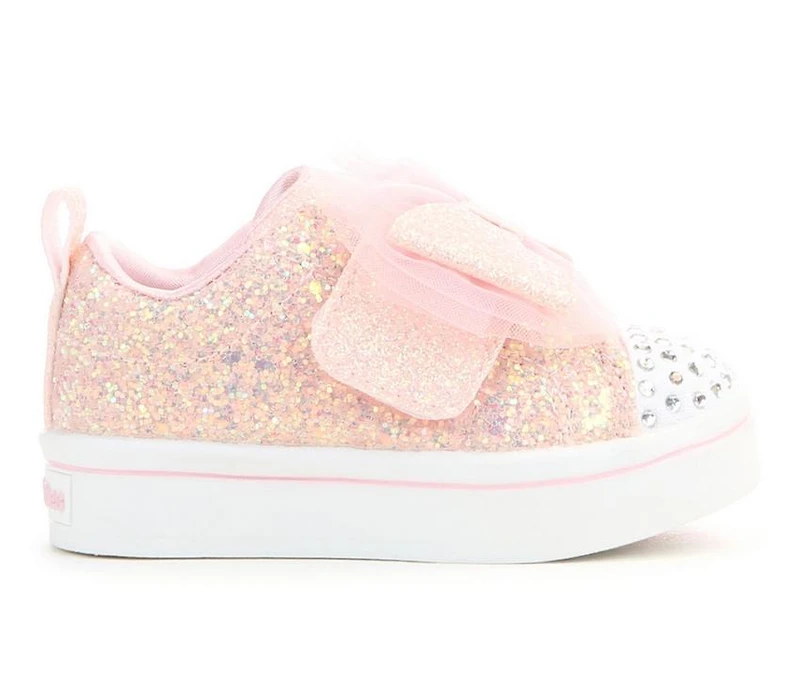 Girls' Skechers Toddler Twinkle Lites 2.0 Bow Light-Up Sneakers