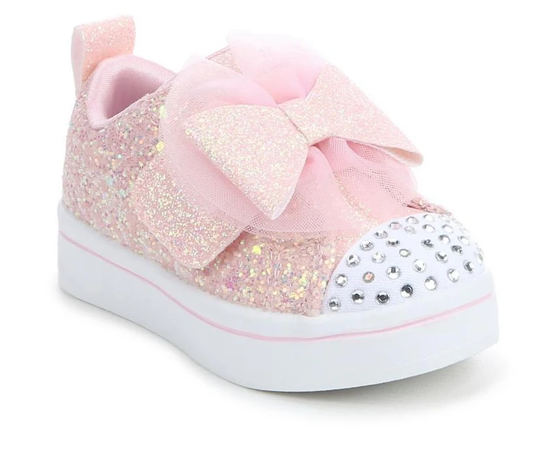 Girls' Skechers Toddler Twinkle Lites 2.0 Bow Light-Up Sneakers