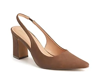 Women's New York and Company Theresa Slingback Pumps