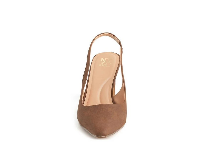 Women's New York and Company Theresa Slingback Pumps