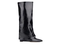 Women's New York and Company Queena Knee High Wedge Boots