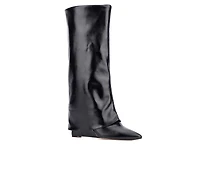 Women's New York and Company Queena Knee High Wedge Boots