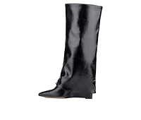 Women's New York and Company Queena Knee High Wedge Boots