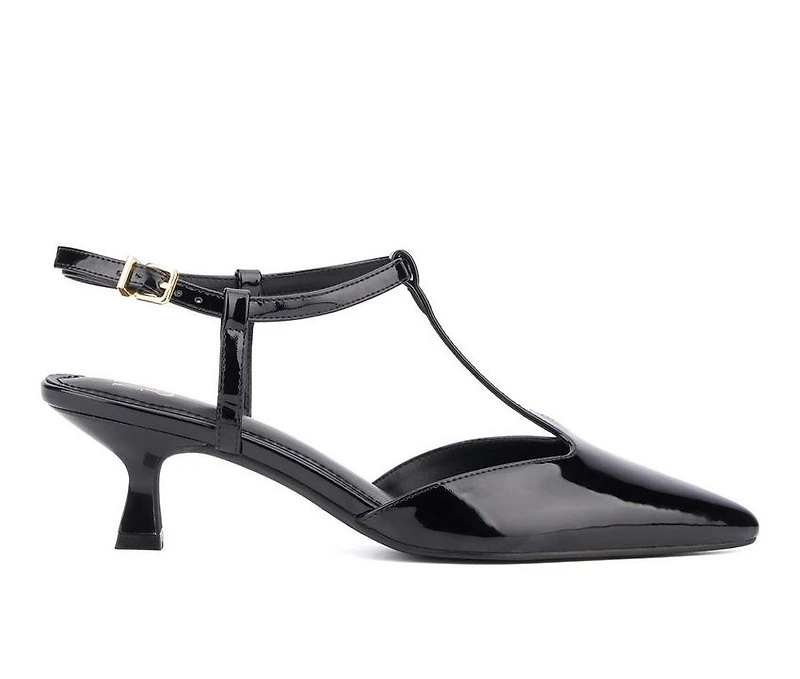 Women's New York and Company Vina T-Strap Pumps