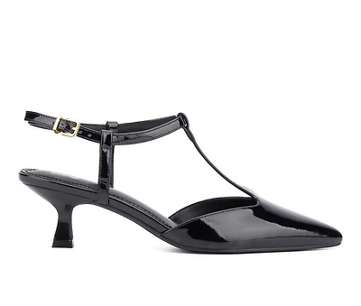 Women's New York and Company Vina T-Strap Pumps