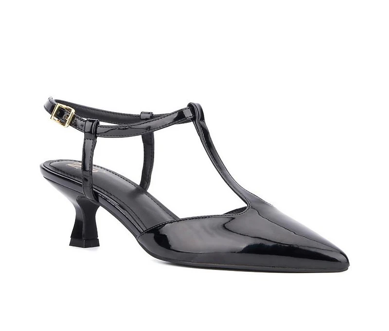 Women's New York and Company Vina T-Strap Pumps