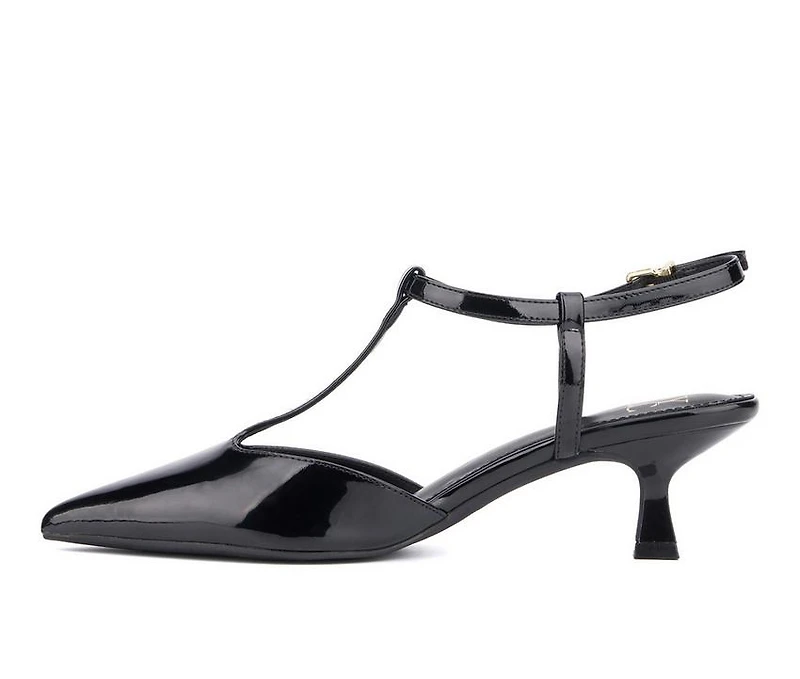 Women's New York and Company Vina T-Strap Pumps