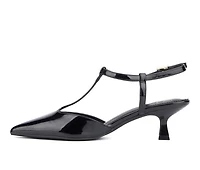 Women's New York and Company Vina T-Strap Pumps