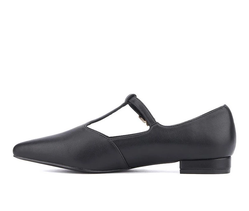 Women's New York and Company Vlada T-Strap Mary Jane Flats