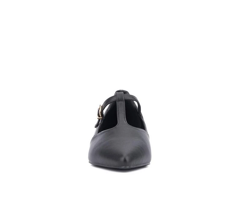 Women's New York and Company Vlada T-Strap Mary Jane Flats