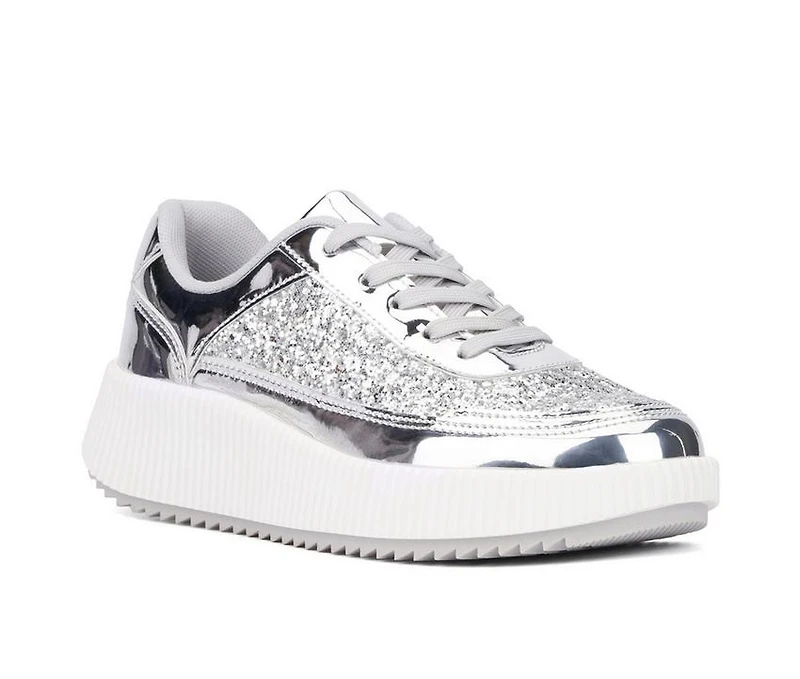 Women's New York and Company Tana Wedge Platform Sneakers