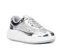 Women's New York and Company Tana Wedge Platform Sneakers