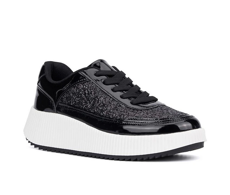 Women's New York and Company Tana Wedge Platform Sneakers