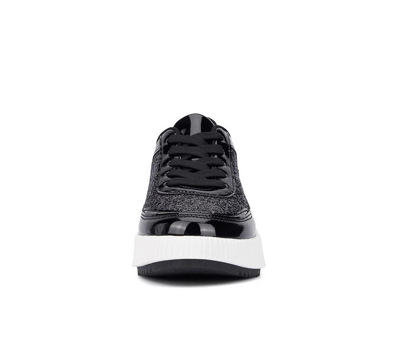 Women's New York and Company Tana Wedge Platform Sneakers
