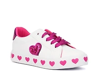Girls' Olivia Miller Girl Little & Big Kid Heart Outsole Sneakers