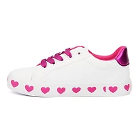 Girls' Olivia Miller Girl Little & Big Kid Heart Outsole Sneakers