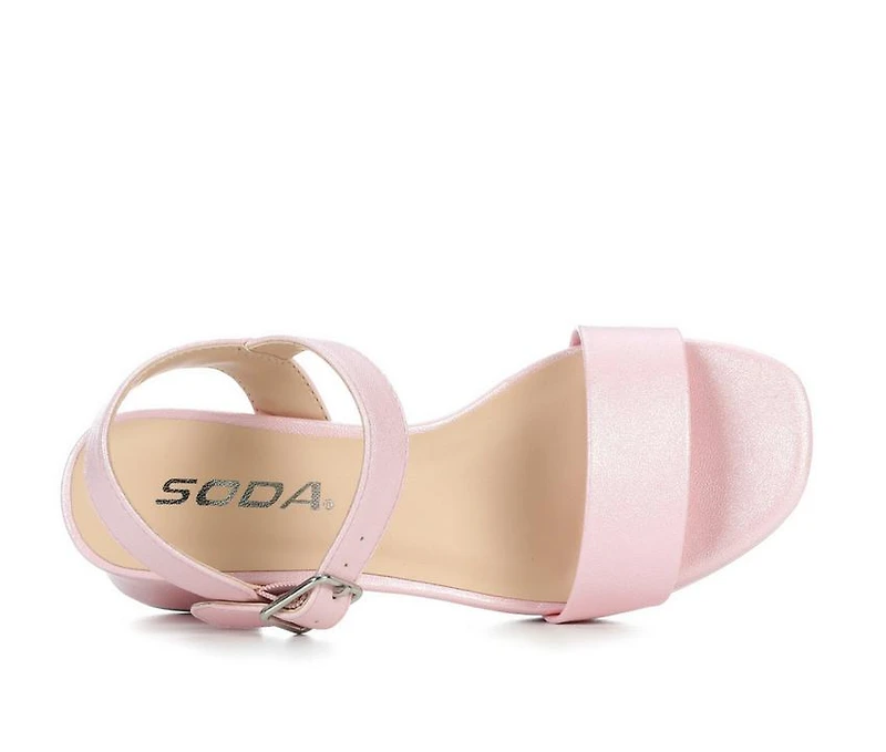 Girls' Soda Little Kid & Big Macey 2 Heeled Dress Sandals