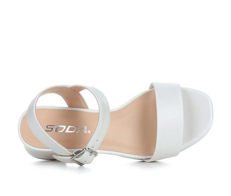 Girls' Soda Little Kid & Big Macey 2 Heeled Dress Sandals