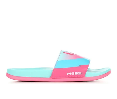 Girls' Adidas Little Kid & Big Adilette Comfort Messi Sport Slides