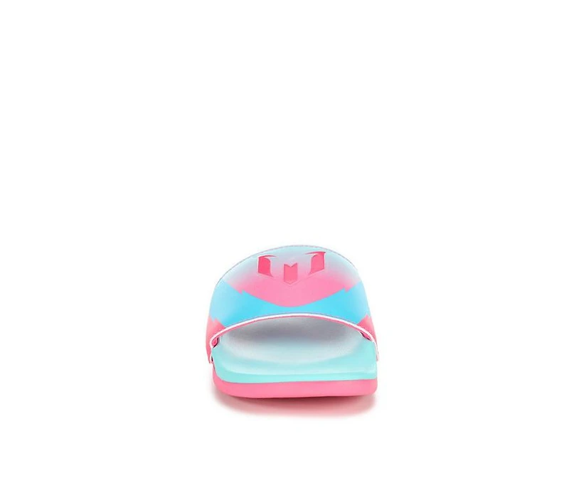 Girls' Adidas Little Kid & Big Adilette Comfort Messi Sport Slides