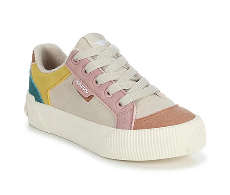 Girls' Rocket Dog Little Kid & Big Cheery Blocked Sneakers