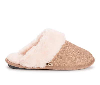 MUK LUKS Angled Sparkle Scruff Slippers