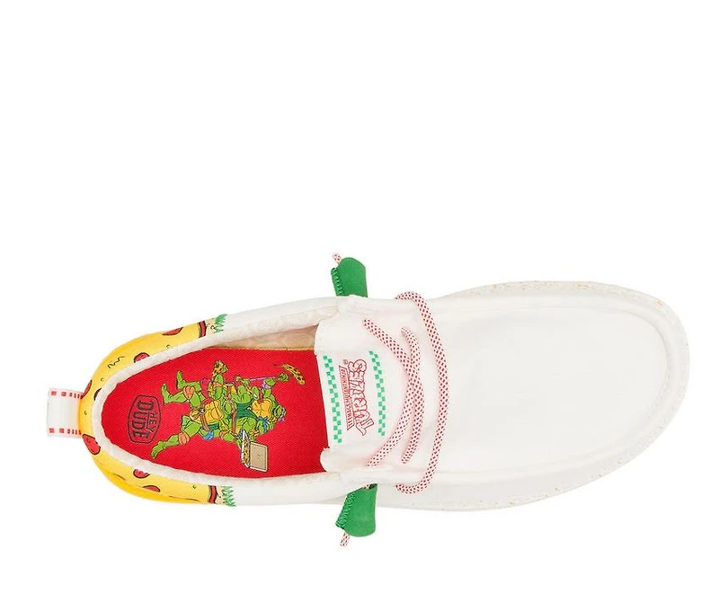 Men's HEYDUDE Wally Funk TMNT Pizza Casual Shoes