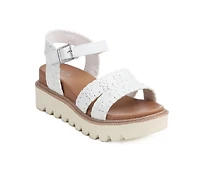 Girls' MIA Little Kid & Big Almah Platform Wedge Sandals