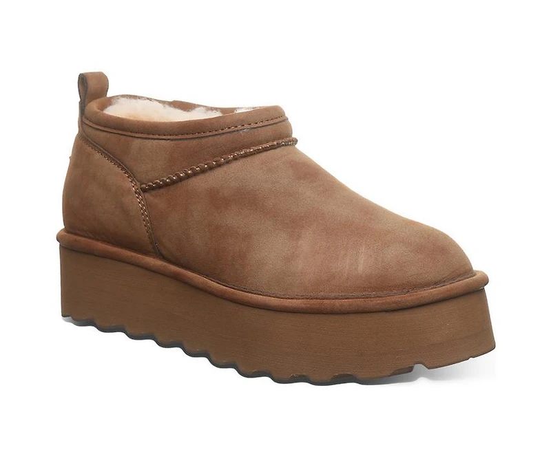 Women's Bearpaw Retro Super Short Vegan Platform Winter Booties